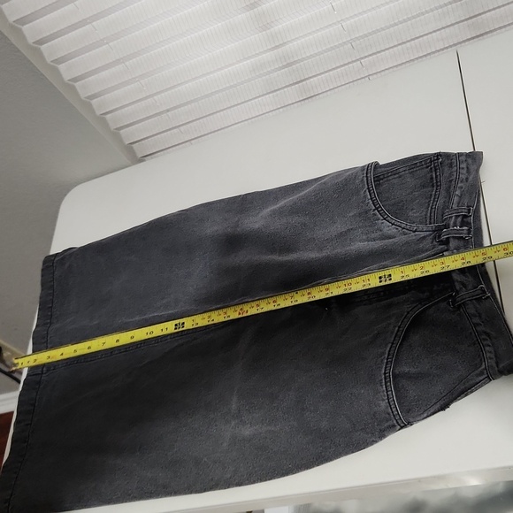 Spettro Skirt Womens Maxi Denim Black Light Wash Vintage Y2K Size 26 - Picture 6 of 8